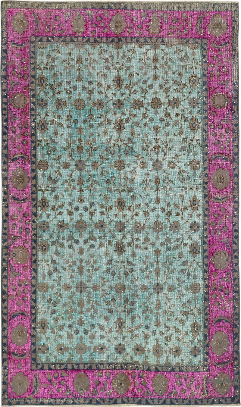 Alfombra Tallada a Mano Sobre Teñida - 154 cm x 258 cm - K0087162