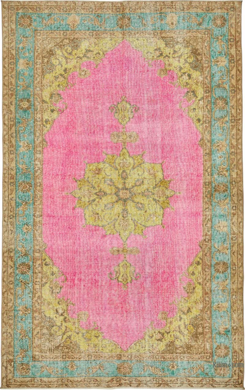 Hand Carved Over-Dyed Rug - 5' 3" x 8' 4" (63" x 100") - K0087163