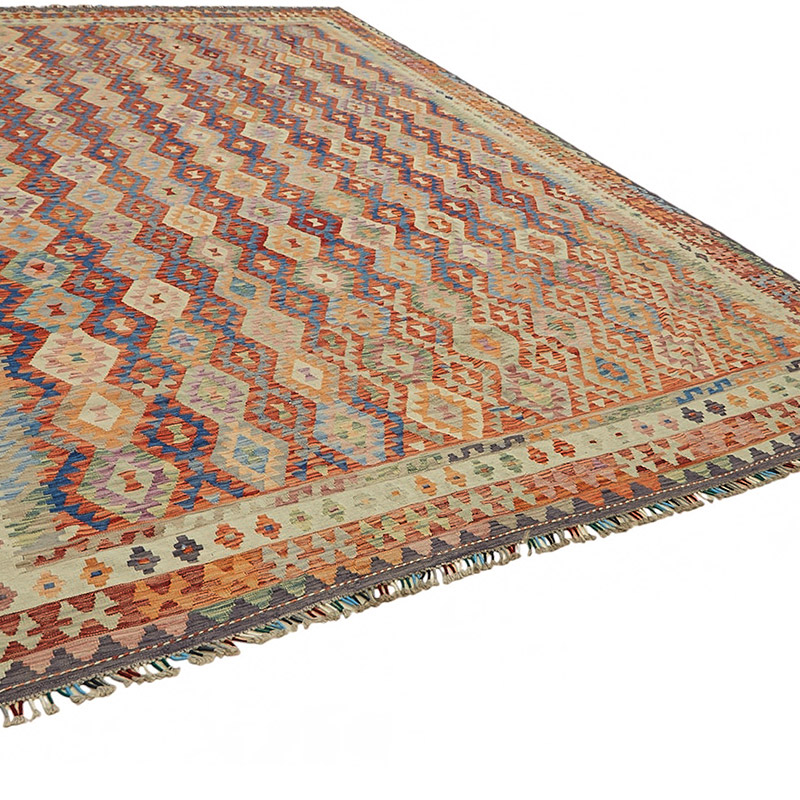 New Afghan Kilim Rug - 10' 7" x 15' 9" (127" x 189") - K0087179