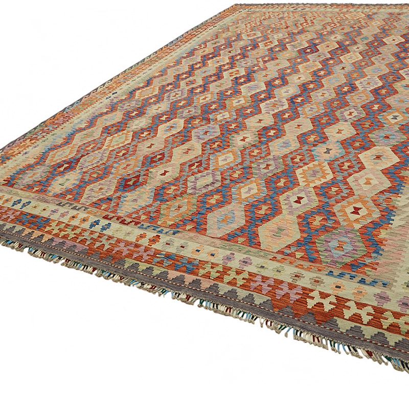 New Afghan Kilim Rug - 10' 7" x 15' 9" (127" x 189") - K0087179