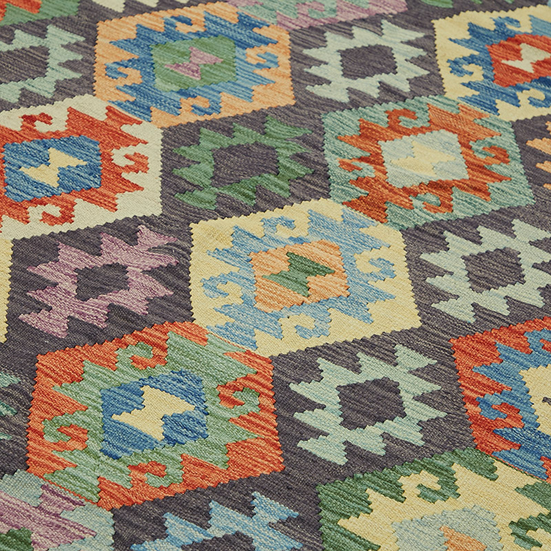 New Afghan Kilim Rug - 8' 2" x 10' 11" (98" x 131") - K0087187