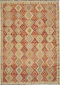 New Afghan Kilim Rug - 8' 2" x 11' 4" (98" x 136")
