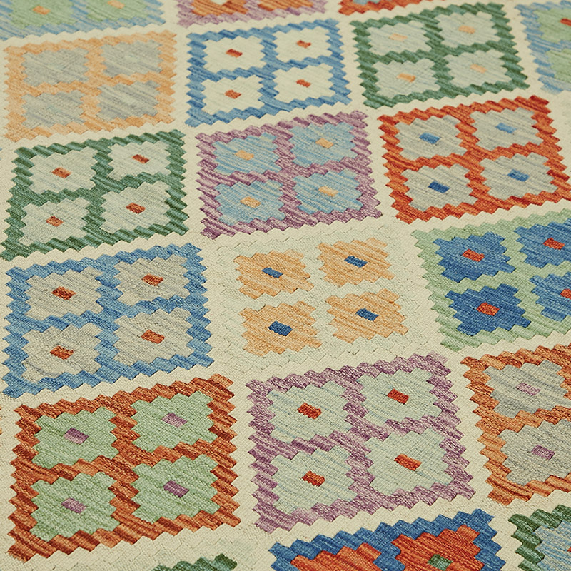 New Afghan Kilim Rug - 8' 6" x 11' 5" (102" x 137") - K0087195