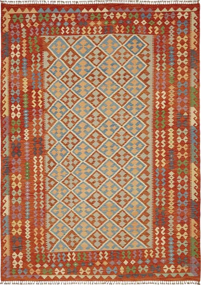 New Afghan Kilim Rug - 8'  x 11' 1" (96" x 133")