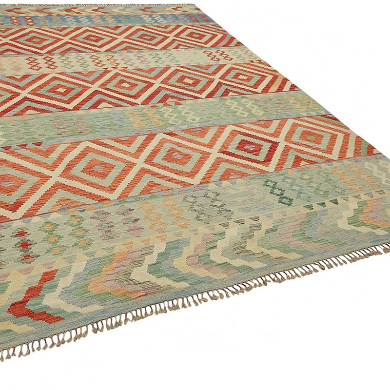 Nueva Alfombra Kilim afgana - 246 cm x 336 cm - K0087201