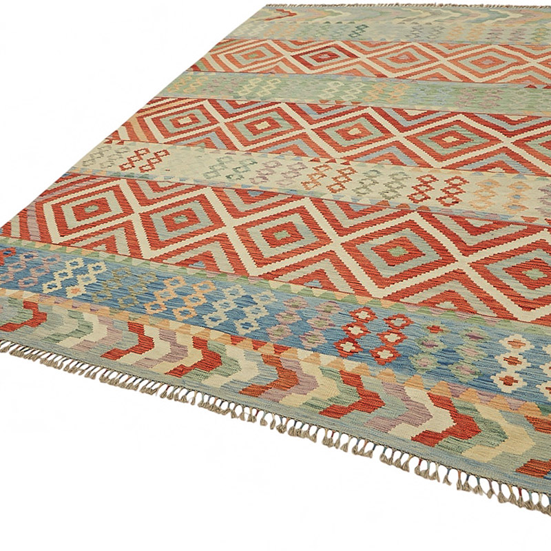 Nueva Alfombra Kilim afgana - 246 cm x 336 cm - K0087201