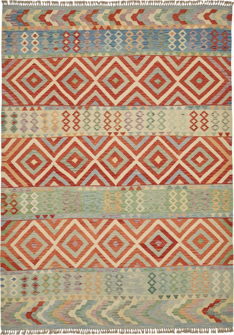 Nueva Alfombra Kilim afgana - 246 cm x 336 cm - K0087201