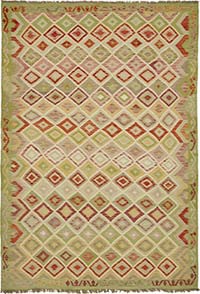 New Afghan Kilim Rug - 7' 10" x 11' 5" (94" x 137")