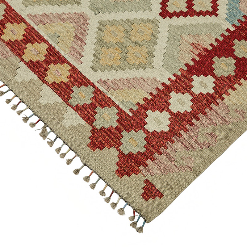 New Afghan Kilim Rug - 8' 5" x 9' 6" (101" x 114") - K0087213
