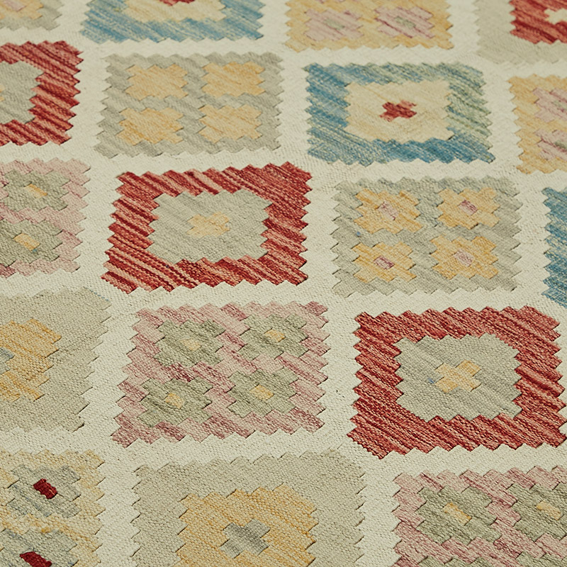 New Afghan Kilim Rug - 8' 5" x 9' 6" (101" x 114") - K0087213