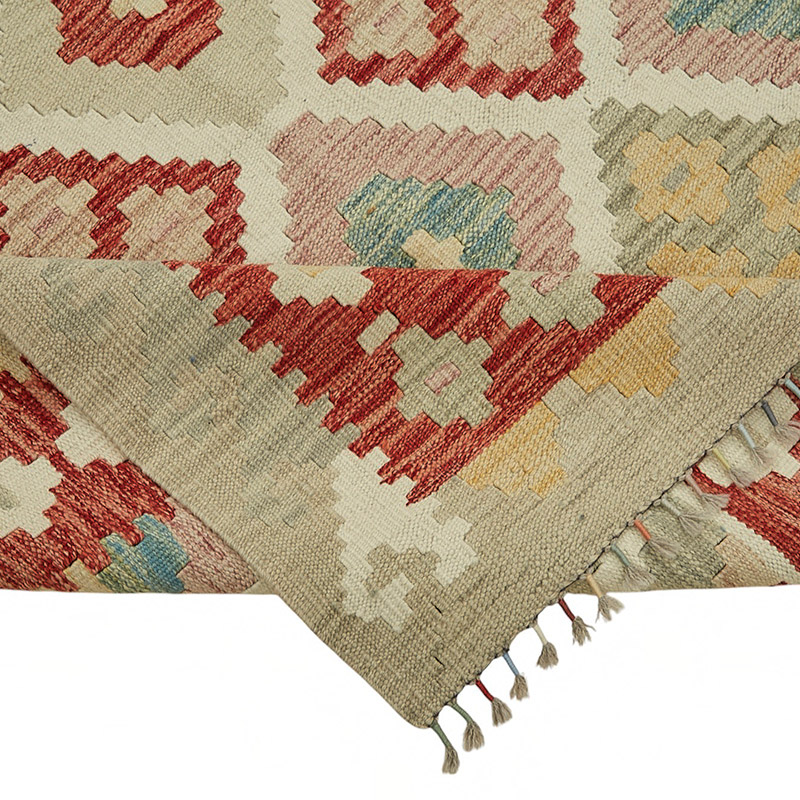 New Afghan Kilim Rug - 8' 5" x 9' 6" (101" x 114") - K0087213
