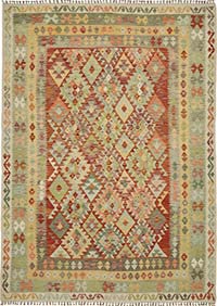 New Afghan Kilim Rug - 7' 10" x 10' 10" (94" x 130")