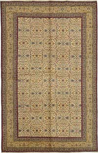 Vintage Turkish Hand-Knotted Rug - 6' 5" x 9' 9" (77" x 117")