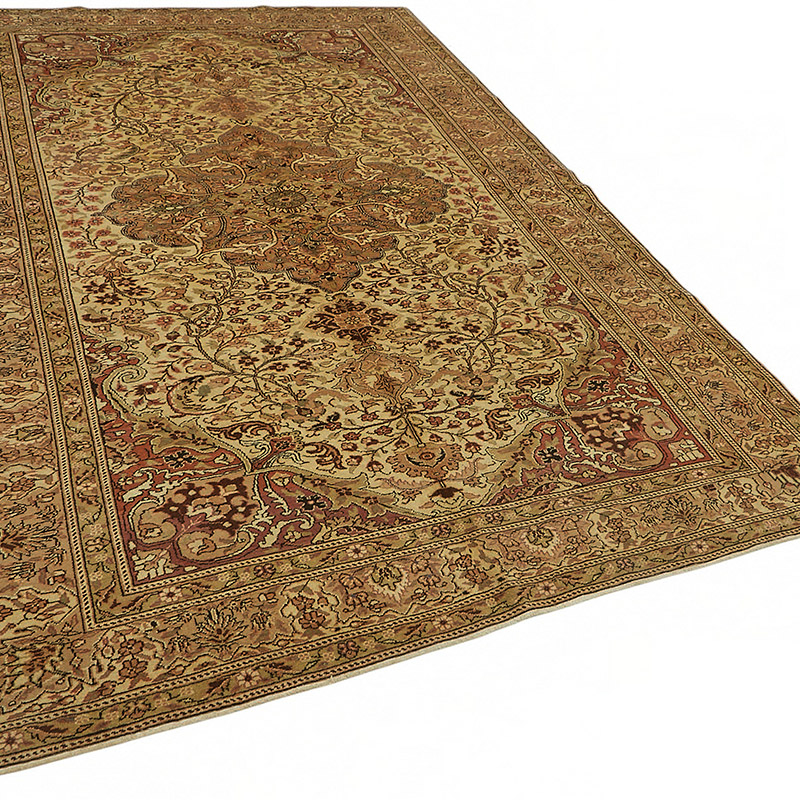 Vintage Turkish Hand-Knotted Rug - 6' 5" x 9' 9" (77" x 117") - K0087309