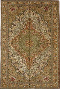 Vintage Turkish Hand-Knotted Rug - 6' 8" x 10'  (80" x 120")