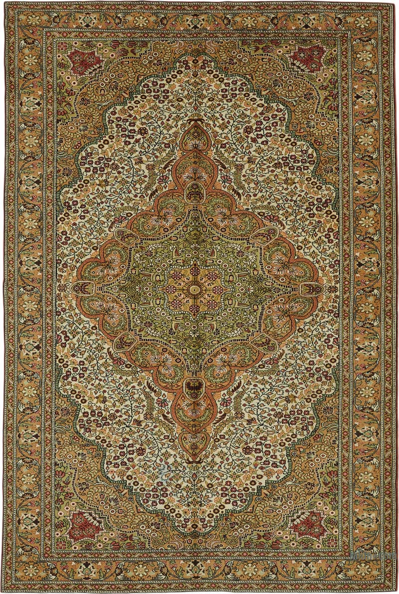 Alfombra Vintage Turca Anudada a Mano - K0087310