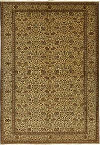 Vintage Turkish Hand-Knotted Rug - 6' 6" x 9' 3" (78" x 111")