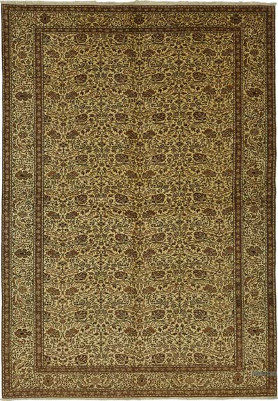 Vintage Turkish Hand-Knotted Rug - 6' 6" x 9' 3" (78" x 111")