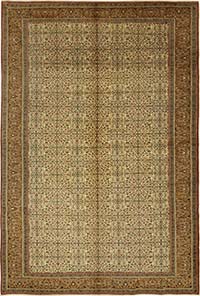 Vintage Turkish Hand-Knotted Rug - 6' 6" x 9' 9" (78" x 117")