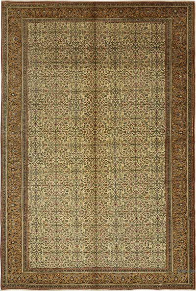 Vintage Turkish Hand-Knotted Rug - 6' 6" x 9' 9" (78" x 117")