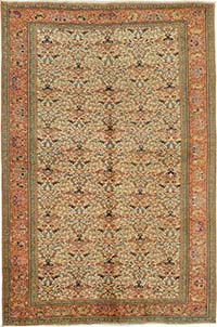 Vintage Turkish Hand-Knotted Rug - 6' 5" x 9' 8" (77" x 116")