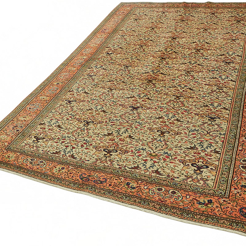 Vintage Turkish Hand-Knotted Rug - 6' 5" x 9' 8" (77" x 116") - K0087315
