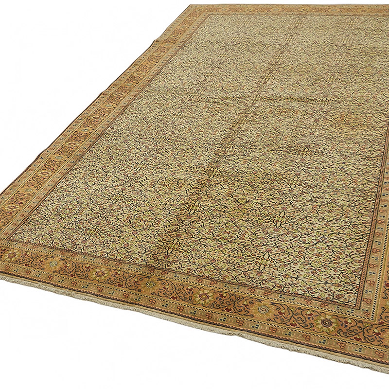 Alfombra Vintage Turca Anudada a Mano - 204 cm x 292 cm - K0087316