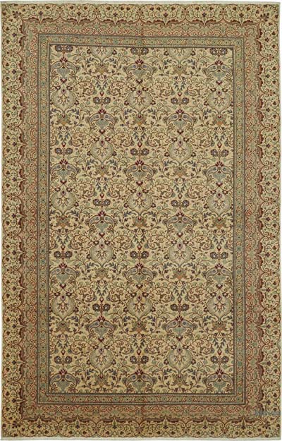 Vintage Turkish Hand-Knotted Rug - 6' 7" x 9' 11" (79" x 119")