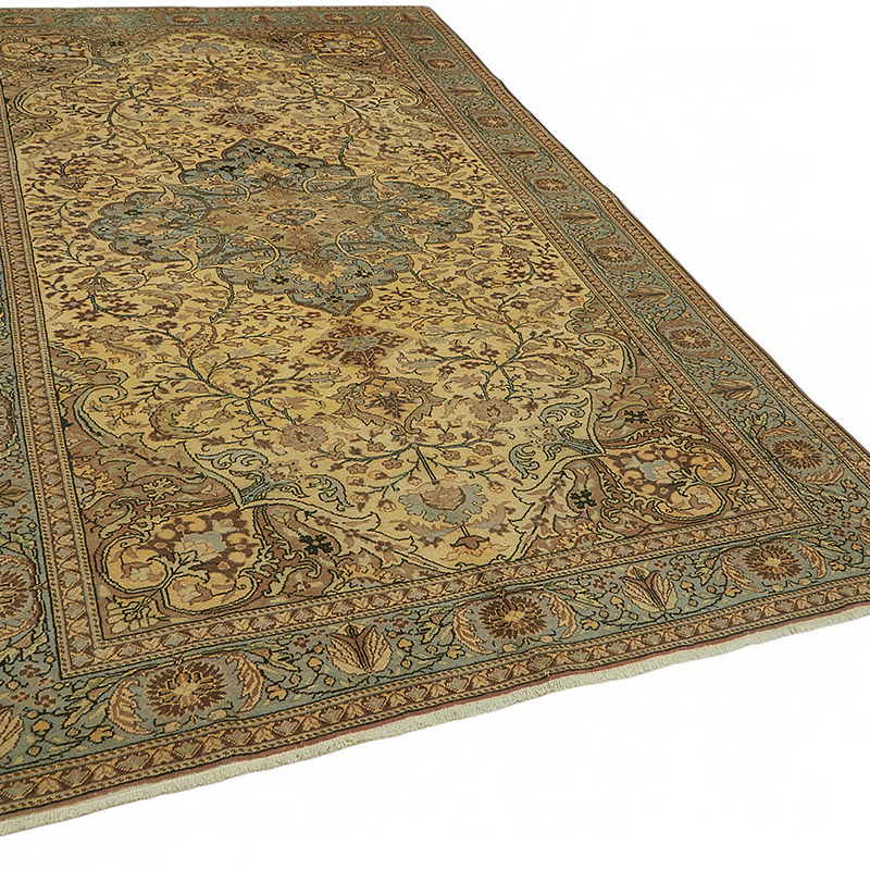 Vintage Turkish Hand-Knotted Rug - 6' 7" x 10'  (79" x 120") - K0087318