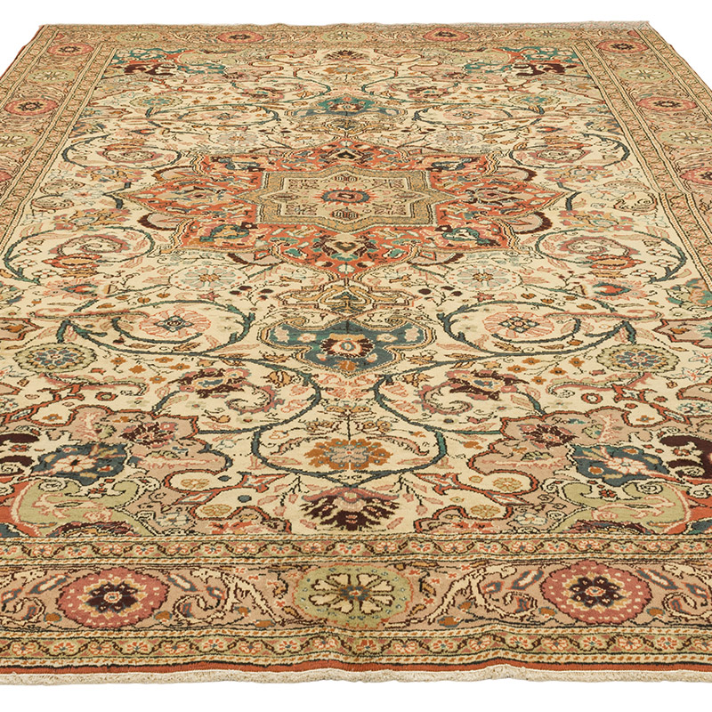 Alfombra Vintage Turca Anudada a Mano - 202 cm x 288 cm - K0087319