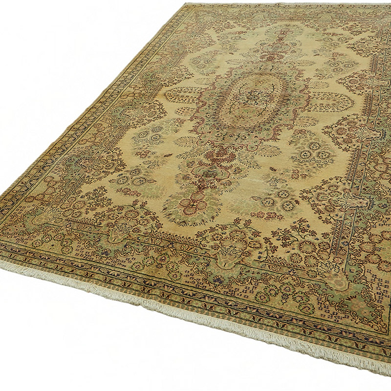 Vintage Turkish Hand-Knotted Rug - 6' 4" x 9' 11" (76" x 119") - K0087320