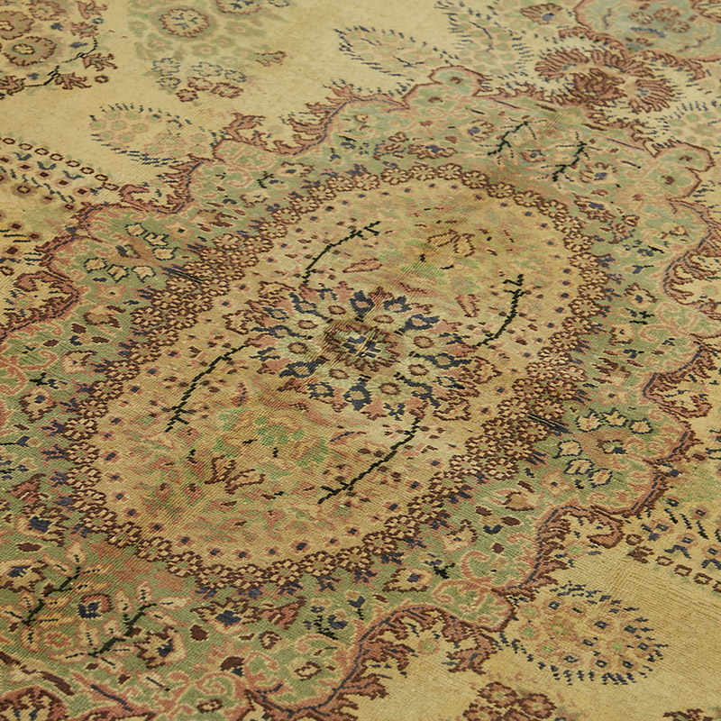 Vintage Turkish Hand-Knotted Rug - 6' 4" x 9' 11" (76" x 119") - K0087320