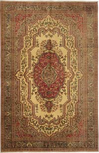 Alfombra Vintage Turca Anudada a Mano - 198 cm x 298 cm