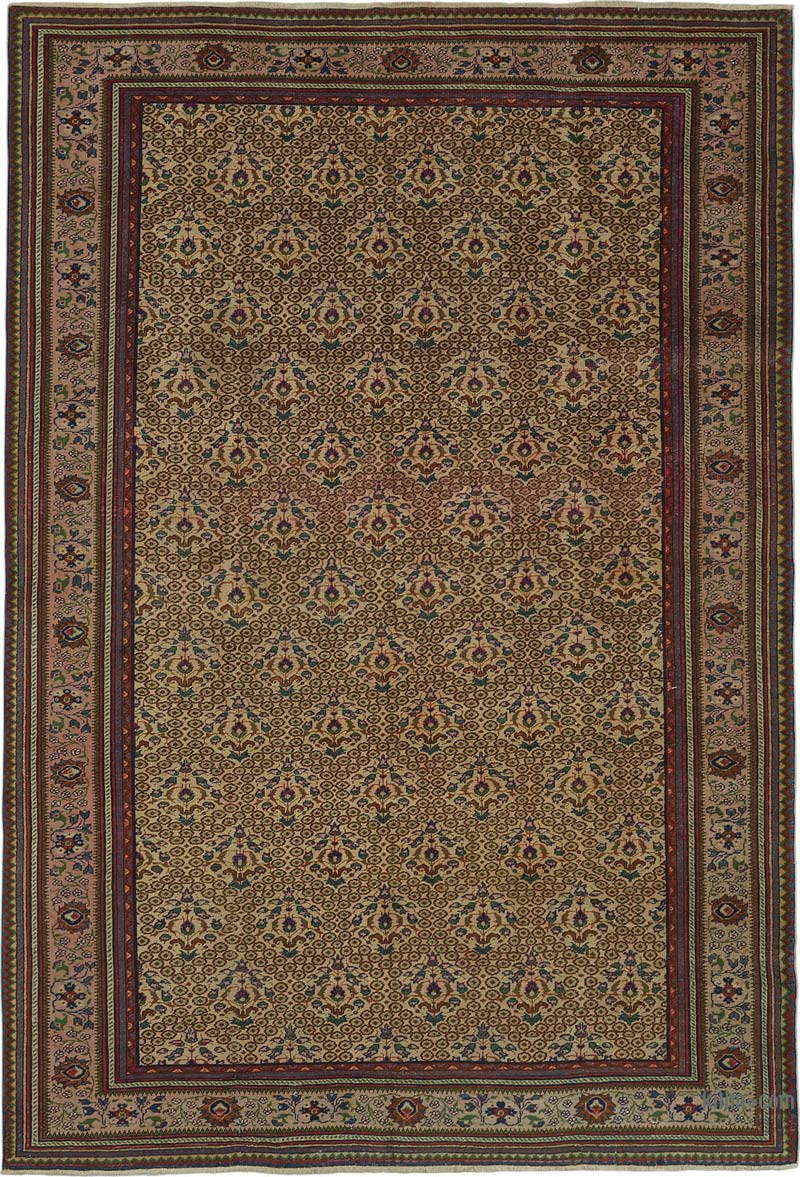 Alfombra Vintage Turca Anudada a Mano - K0087322