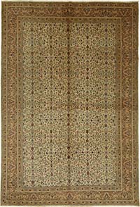 Vintage Turkish Hand-Knotted Rug - 6' 6" x 9' 6" (78" x 114")
