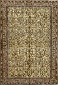 Vintage Turkish Hand-Knotted Rug - 6' 6" x 9' 5" (78" x 113")