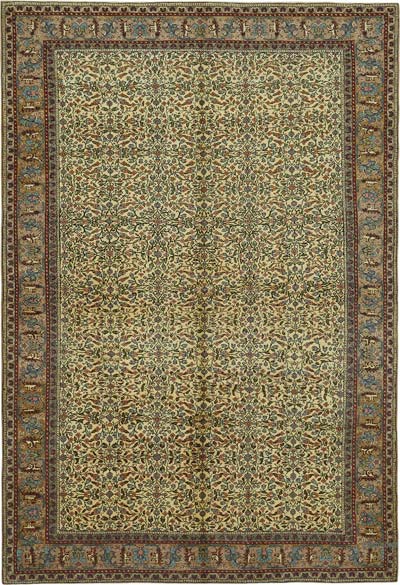 Vintage Turkish Hand-Knotted Rug - 6' 6" x 9' 5" (78" x 113")