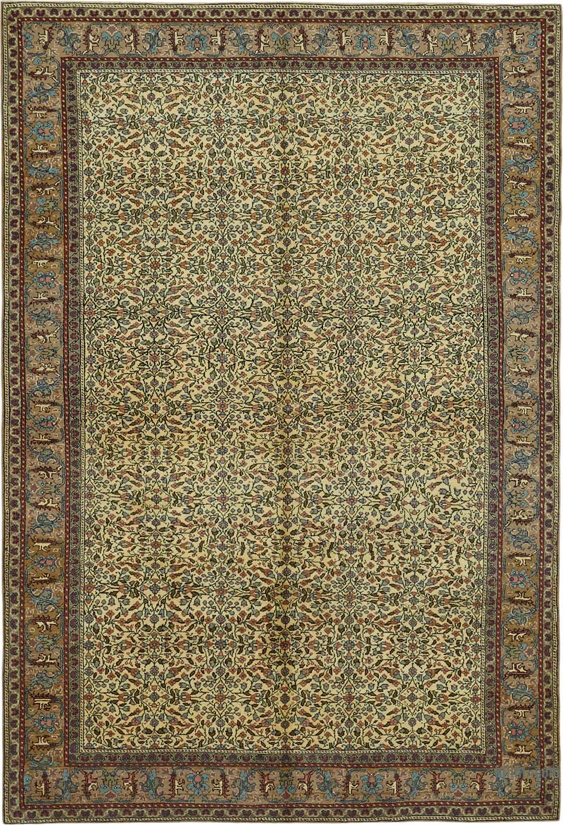 Alfombra Vintage Turca Anudada a Mano - K0087324