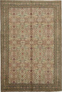 Vintage Turkish Hand-Knotted Rug - 6' 6" x 9' 2" (78" x 110")
