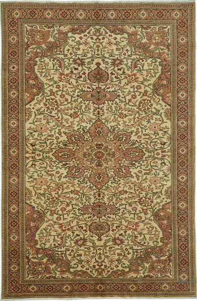 Vintage Turkish Hand-Knotted Rug - 6' 5" x 9' 9" (77" x 117")