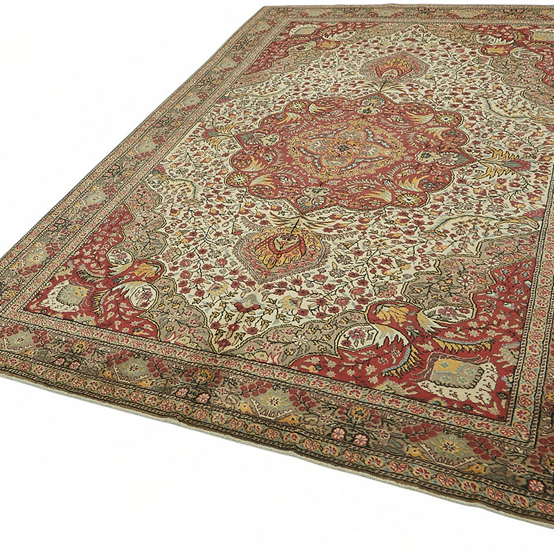 Alfombra Vintage Turca Anudada a Mano - K0087327