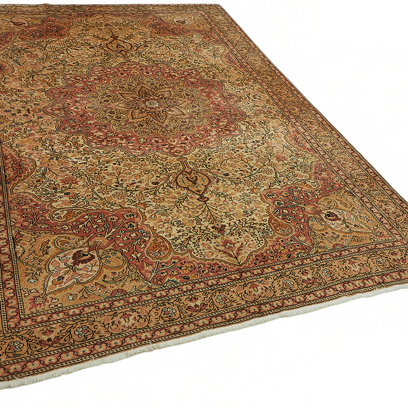 Vintage Turkish Hand-Knotted Rug - 6' 7" x 9' 7" (79" x 115") - K0087329