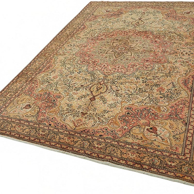 Vintage Turkish Hand-Knotted Rug - 6' 7" x 9' 7" (79" x 115") - K0087329