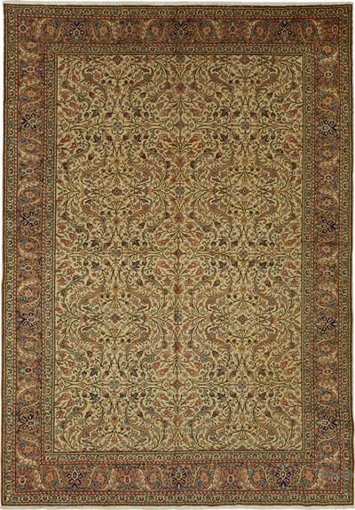 Vintage Turkish Hand-Knotted Rug - 6' 7" x 9' 4" (79" x 112")