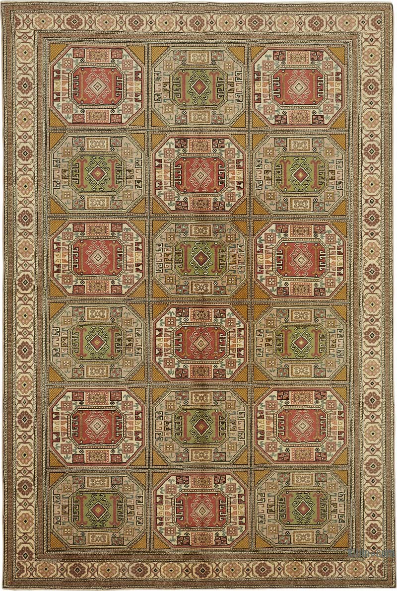 Vintage Turkish Hand-Knotted Rug - 6' 6" x 9' 7" (78" x 115") - K0087333