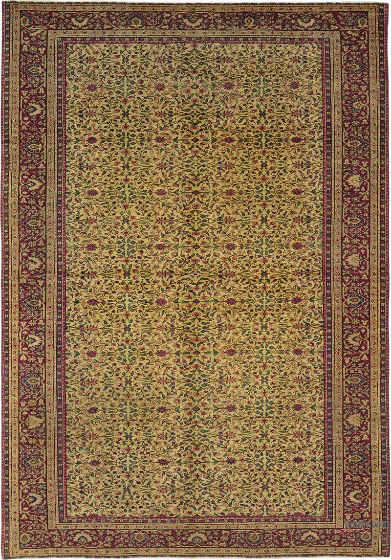 Alfombra Vintage Turca Anudada a Mano - K0087334