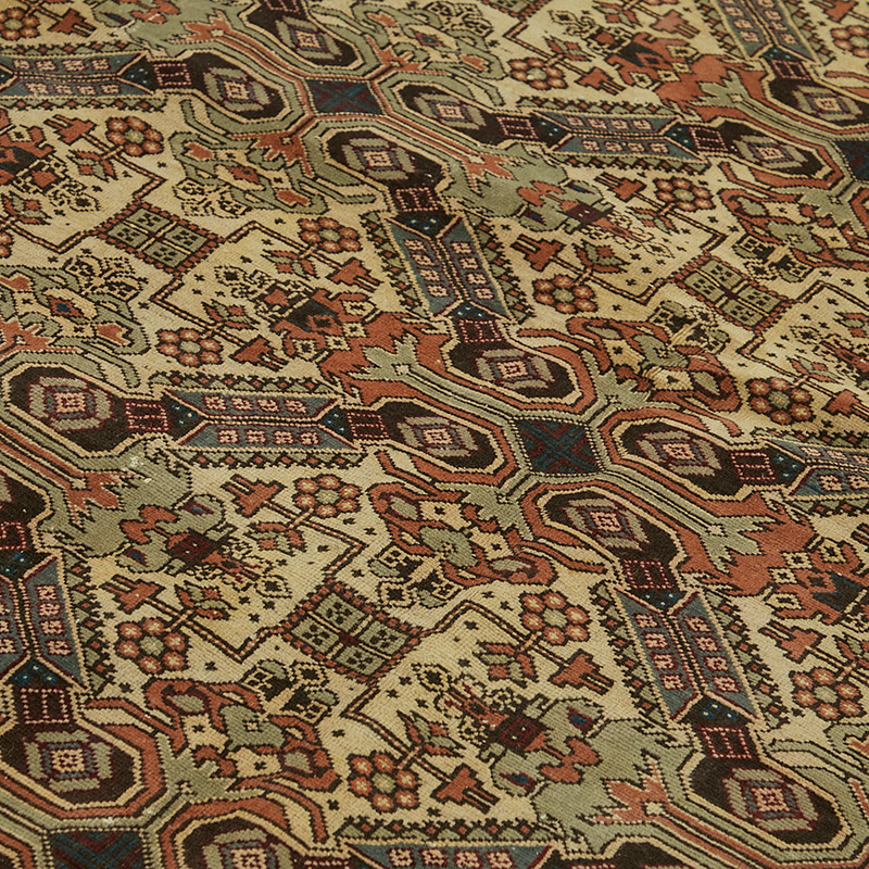 Alfombra Vintage Turca Anudada a Mano - K0087335