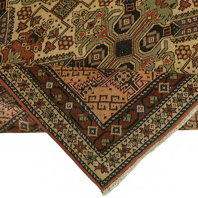 Alfombra Vintage Turca Anudada a Mano - K0087335
