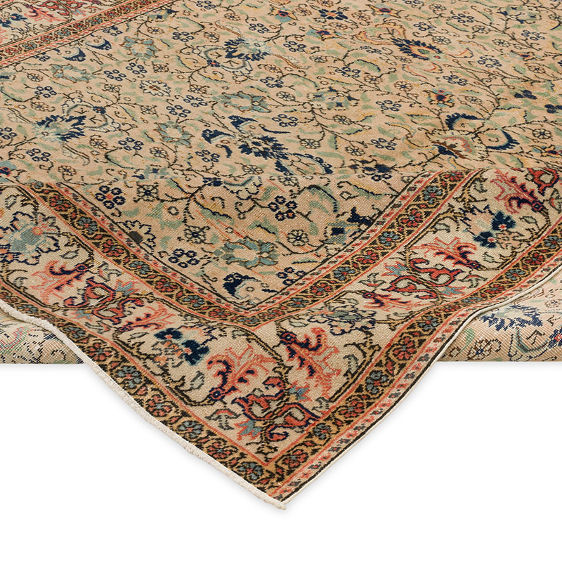 Vintage Turkish Hand-Knotted Rug - 6' 4" x 9' 3" (76" x 111") - K0087338