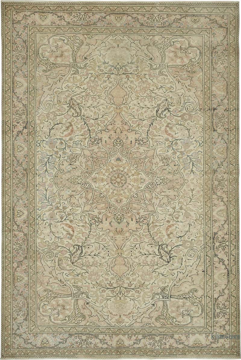 Vintage Turkish Hand-Knotted Rug - 6' 3" x 9' 5" (75" x 113") - K0087339